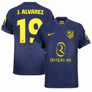Atletico Madrid 2025-26 Away Jersey Julian Alvarez, Game Version