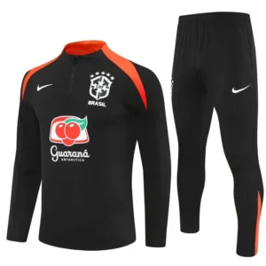 Brazil 2025-26 Black Red, Kid Training Suit