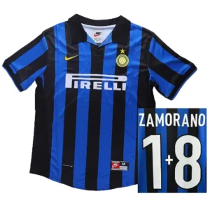 SportsWear Shop in Europe 308 Inter Milan 1998-99 Home Jersey Zamorano, Retro