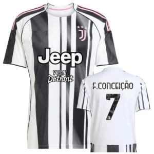 Juventus FC 2025-26 Home Jersey Conceicao, Fan