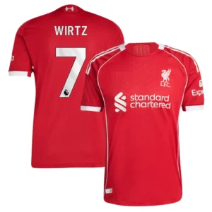 Liverpool FC 2025-26 Home Jersey Wirtz, Game Version