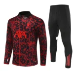 Liverpool FC 2025-26 Red Black, Kid Training Suit