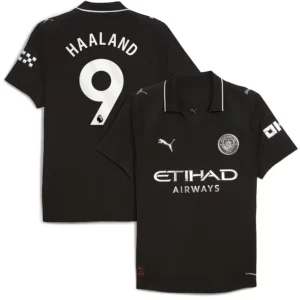 Manchester City 2025-26 Away Jersey Haaland, Game Version