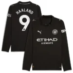 Manchester City 2025-26 Away Jersey Haaland, Long Sleeve