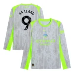 Manchester City 2025-26 Third Jersey Haaland, Long Sleeve