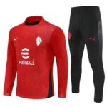 Milan AC 2025-26 Red Black, Kid Training Suit