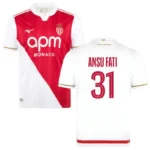 Monaco AS 2025-26 Home Jersey Ansu Fati, Fan