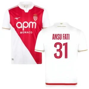 Monaco AS 2025-26 Home Jersey Ansu Fati, Fan