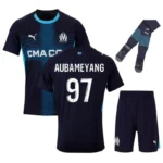 Olympique Marseille 2025-26 Away Aubameyang, Full Kid Kit