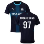 Olympique Marseille 2025-26 Away Jersey Aubameyang, Fan