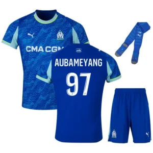 Olympique Marseille 2025-26 Third Aubameyang, Full Kid Kit