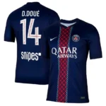 PSG 2025-26 Home Jersey Doué, Fan