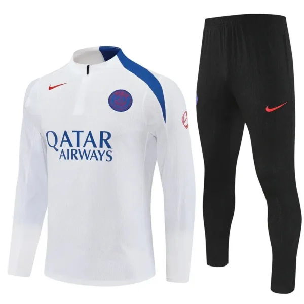 PSG 2025-26 White Black Blue Nike, Training Suit