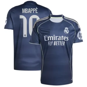 Real Madrid 2025-26 Away Jersey Mbappe, Fan