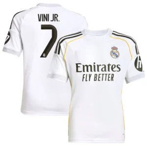 Real Madrid 2025-26 Home Jersey Vini Jr, Fan