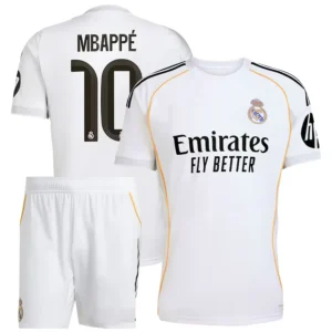 Real Madrid 2025-26 Home Mbappe, Kid Kit