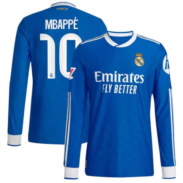 Real Madrid 2025-26 Third Jersey Mbappe, Long Sleeve