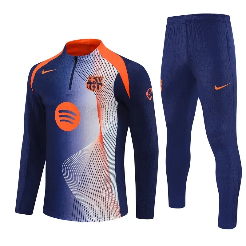 barcelona fc navy orange white training suit Barcelona FC 2025-26 Navy Orange White, Training Suit