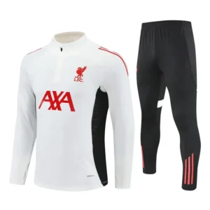 Liverpool FC 2025-26 White Red, Kid Training Suit