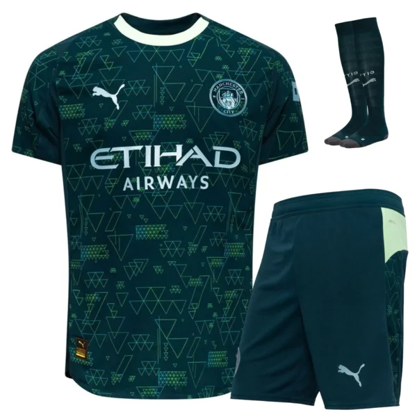 Manchester City 2025-26 Fouth, Full Kid Kit