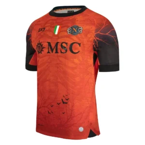 Napoli SSC 2025-26 Orange Black Halloween Jersey, Special Edition