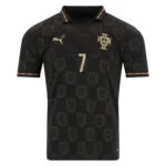 portugal black gold pantera negra eusebio cr jersey special edition