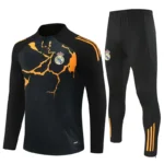 Real Madrid 2025-26 Black Orange, Kid Training Suit