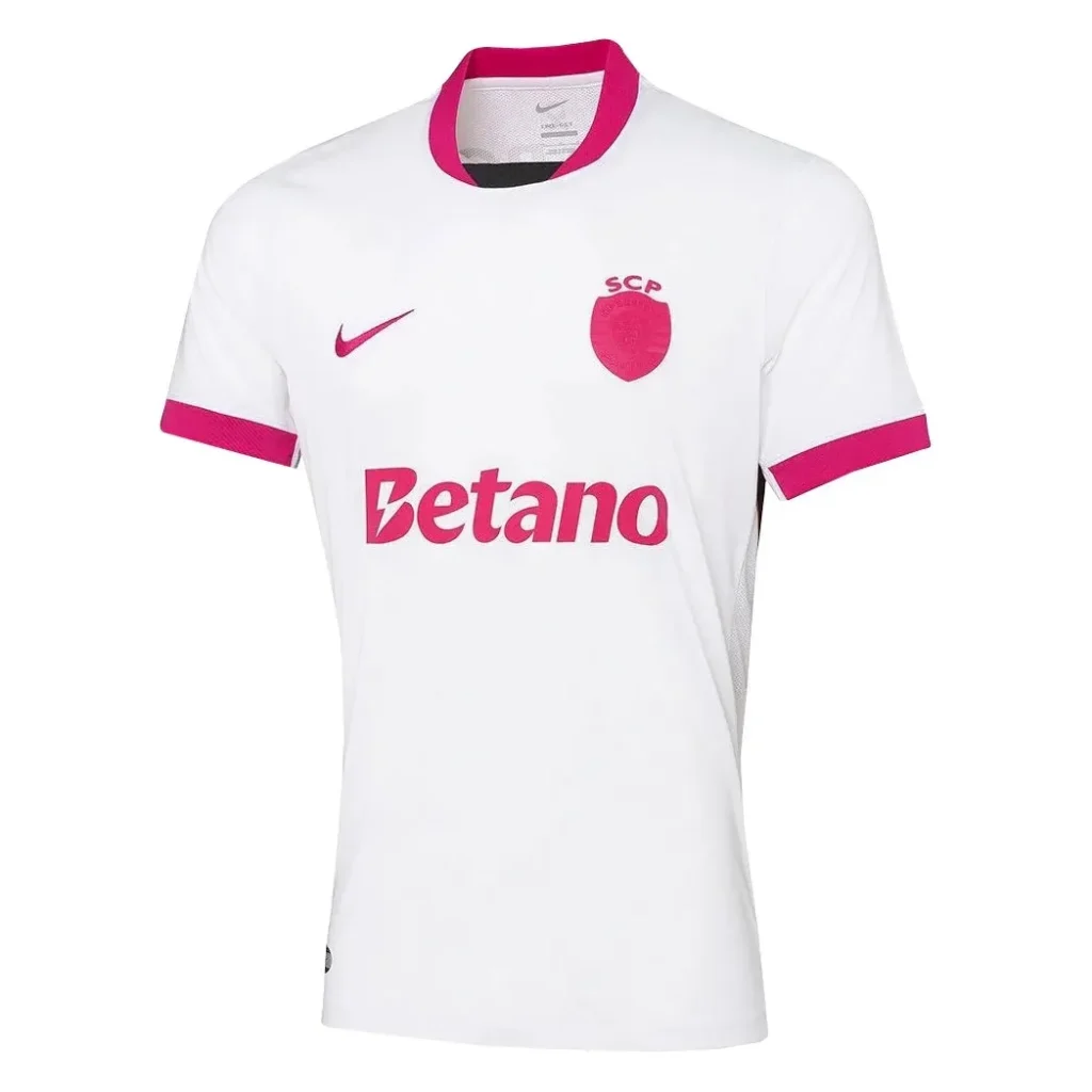 Sporting Lisboa 2025-26 White Pink Jersey, Special Edition