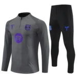 Barcelona FC 2025-26 Grey Purple, Kid Training Suit