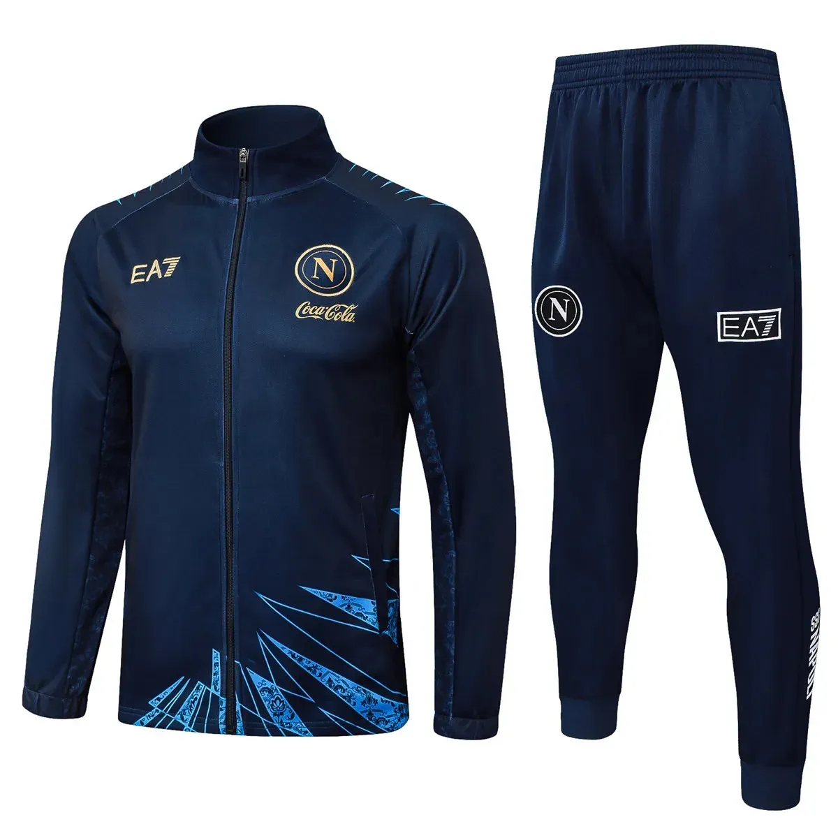 napoli ssc navy gold blue kid tracksuit Napoli SSC 2025-26 Navy Gold Blue, Kid Tracksuit