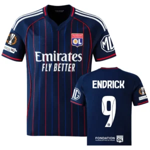 Olympique Lyon 2025-26 Away Jersey Endrick, Fan