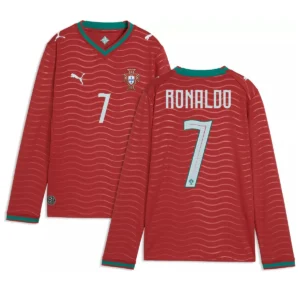 Portugal 2026 Home Ronaldo Jersey, Long Sleeve
