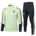 Real Madrid 2025-26 Light Green Black, Kid Tracksuit
