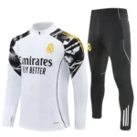 Real Madrid 2025-26 White Black Yellow, Training Suit