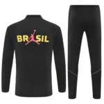 Brazil 2026 Black Yellow Pink, Kid Training Suit