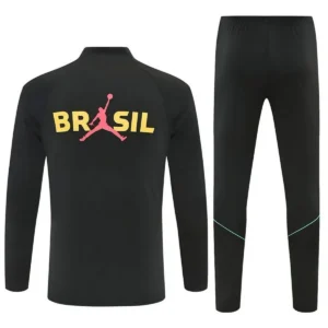 Brazil 2026 Black Yellow Pink, Kid Training Suit