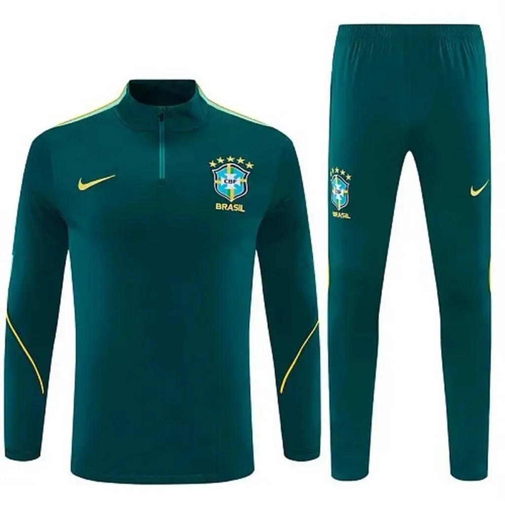 Brazil 2026 Green Yellow Nike, Training Suit
