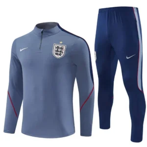 england 2026 grey navy red kid training suit 100