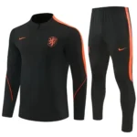 Netherlands 2026 Black Orange, Kid Training Suit