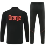 Netherlands 2026 Black Orange, Kid Training Suit