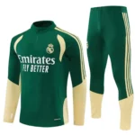 Real Madrid 2025-26 Green Gold, Kid Training Suit