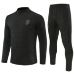 arsenal fc black, kid training suit