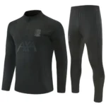 liverpool fc black, kid training suit