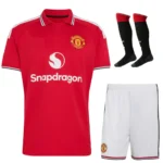 manchester united home, full kid kit