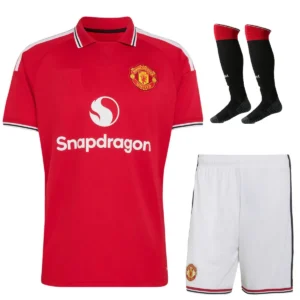manchester united home, full kid kit