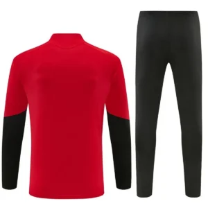 manchester united red black, kid training suit