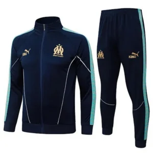 olympique marseille navy gold, kid tracksuit