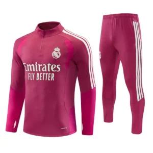 real madrid pink, kid training suit